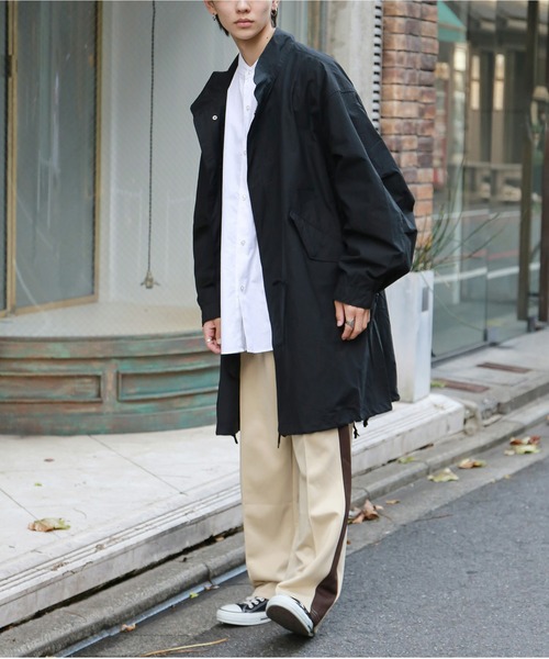 SPINNS(スピンズ)の「【ビッグシルエット】M-65 ノーカラーモッズコート(モッズコート・メンズ・ブラック/カーキ・ONESIZE)」の14枚目の写真