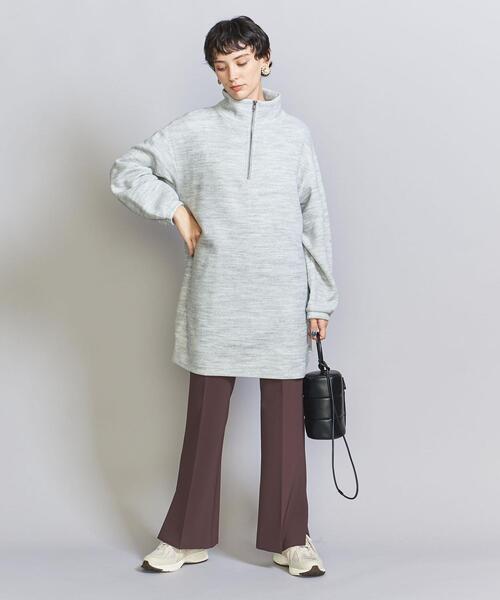 BEAUTY&amp;YOUTH UNITED ARROWS - ★オーバーサイズ★ユナイテッドアローズ ハーフジップリブニット ネイビー BEAUTY&YOUTH UNITED ARROWS（ビューティーアンドユース