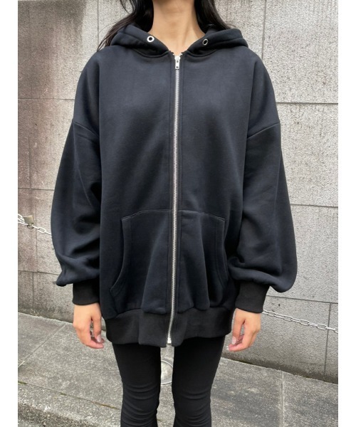 ENVYM(アンビー)の「バックロゴZIP PK(パーカー・レディース・ホワイト/グリーン/ブラック・FREE)」の8枚目の写真