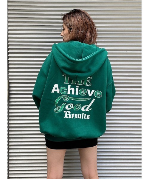 ENVYM(アンビー)の「バックロゴZIP PK(パーカー・レディース・ホワイト/グリーン/ブラック・FREE)」の14枚目の写真