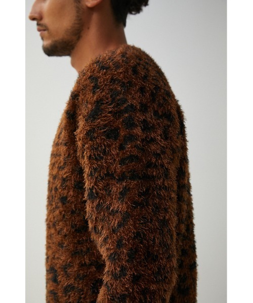 AZUL by moussy（アズールバイマウジー）の「SHAGGY LEOPARD CARDIGAN/シャギーレオパードカーディガン（カーディガン/ボレロ・メンズ・ブラウン系その他/グレー系その他・MEDIUM/LARGE）」の19枚目の写真