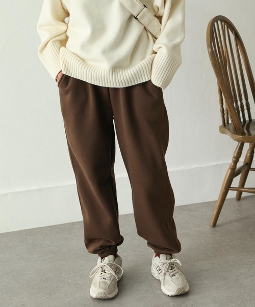 Chillfar（チルファー）の「スウェットパンツ（スウェットパンツ・レディース・ブラック/ダークグリーン/ネイビー/ブラウン/オートミール/杢グレー/ホワイト/チャコール・FREE）」の5枚目の写真