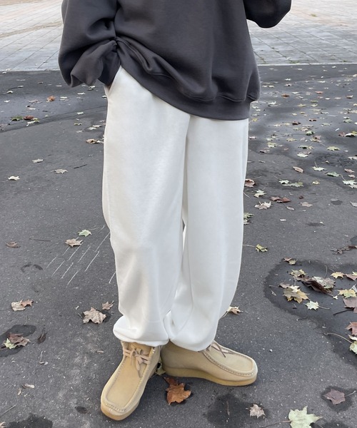 Chillfar（チルファー）の「スウェットパンツ（スウェットパンツ・レディース・ブラック/ダークグリーン/ネイビー/ブラウン/オートミール/杢グレー/ホワイト/チャコール・FREE）」の2枚目の写真