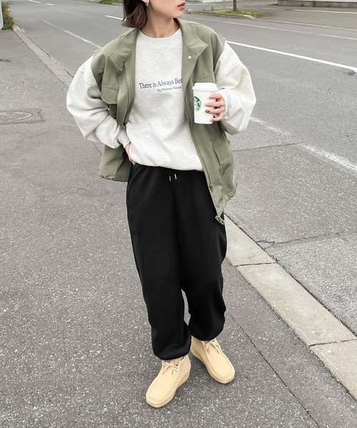 Chillfar（チルファー）の「スウェットパンツ（スウェットパンツ・レディース・ブラック/ダークグリーン/ネイビー/ブラウン/オートミール/杢グレー/ホワイト/チャコール・FREE）」の14枚目の写真