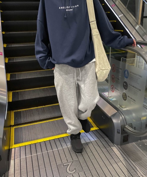 Chillfar（チルファー）の「スウェットパンツ（スウェットパンツ・レディース・ブラック/ダークグリーン/ネイビー/ブラウン/オートミール/杢グレー/ホワイト/チャコール・FREE）」の13枚目の写真