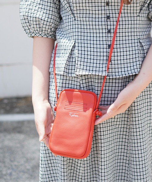 SALON de RUBAN（サロンドルヴァン）の「【SALON de RUBAN / サロン ド ルヴァン】 ミニショルダーポーチ（ショルダーバッグ・レディース・グリーン系その他/ベージュ/パープル/ピンク/レッド/シルバー/グレー/ブラック・FREE）」の7枚目の写真