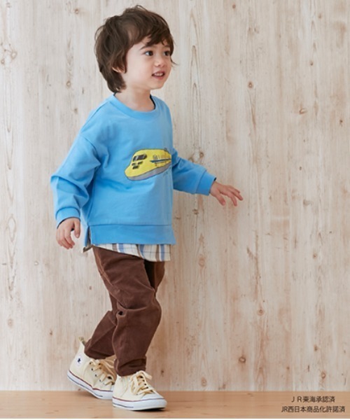 petit main(プティマイン)の「コーデュロイテーパードパンツ(その他パンツ・キッズ・ブルーグリーン/キャメル/ブラック/ライトベージュ・110cm/120cm/80cm/130cm/100cm/90cm)」の4枚目の写真