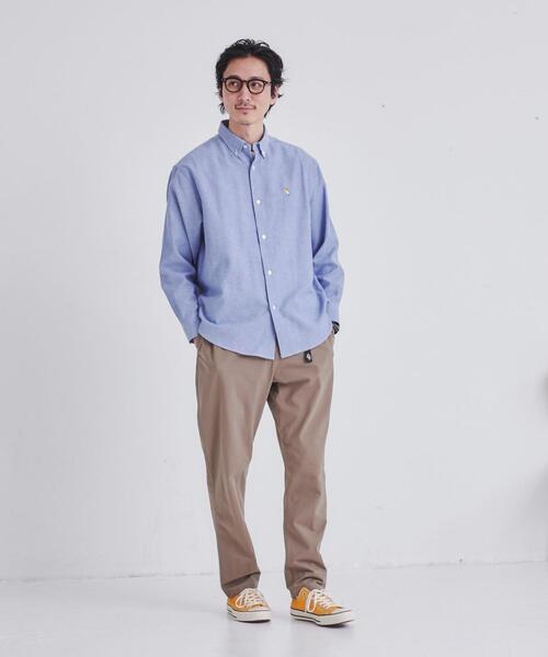 coen（コーエン）の「The M&M Store（ザ・ミックス＆マッチストア）コラボ　ベアー刺繍オックスボタンダウンシャツ（シャツ/ブラウス・メンズ・ライトブルー/ホワイト/イエロー・S/M/L/XL）」の9枚目の写真