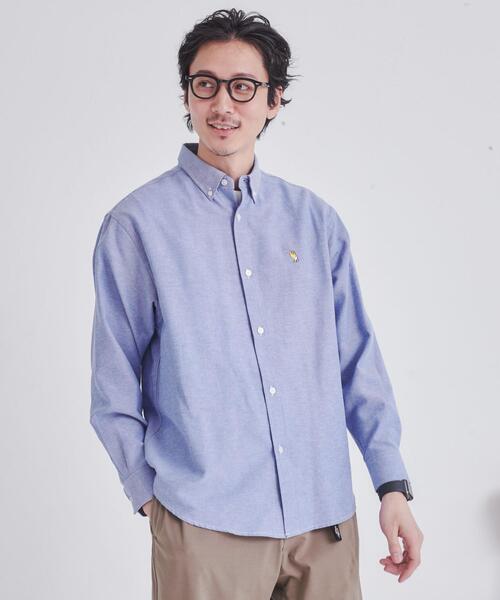 coen（コーエン）の「The M&M Store（ザ・ミックス＆マッチストア）コラボ　ベアー刺繍オックスボタンダウンシャツ（シャツ/ブラウス・メンズ・ライトブルー/ホワイト/イエロー・S/M/L/XL）」の11枚目の写真