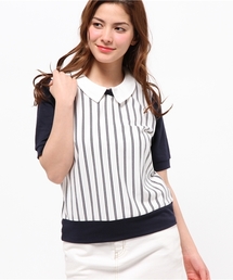 one after another NICE CLAUP | 【ナイスクラップ】襟付プルオーバー(Tシャツ/カットソー)