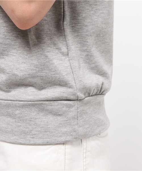 one after another NICE CLAUP（ワンアフターアナザーナイスクラップ）の「【ナイスクラップ】襟付プルオーバー（Tシャツ/カットソー・レディース・トップグレー/ネイビー/ストライプ・FREE）」の11枚目の写真