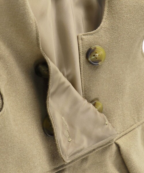 BRANSHES（ブランシェス）の「チェック柄 / 無地 ジャンパースカート（ワンピース・キッズ・キャメル/グレー・90/120/150/110/100/140/130）」の13枚目の写真