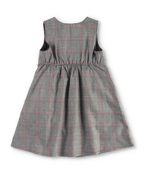 BRANSHES（ブランシェス）の「チェック柄 / 無地 ジャンパースカート（ワンピース・キッズ・キャメル/グレー・90/120/150/110/100/140/130）」の21枚目の写真