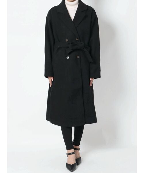 dazzlin(ダズリン)の「ベーシックチェスターコート(チェスターコート・レディース・アイボリー/モカ/ブラック/ブルー・FREE)」の19枚目の写真