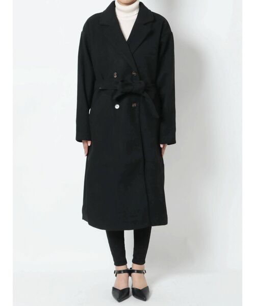 dazzlin(ダズリン)の「ベーシックチェスターコート(チェスターコート・レディース・アイボリー/モカ/ブラック/ブルー・FREE)」の20枚目の写真