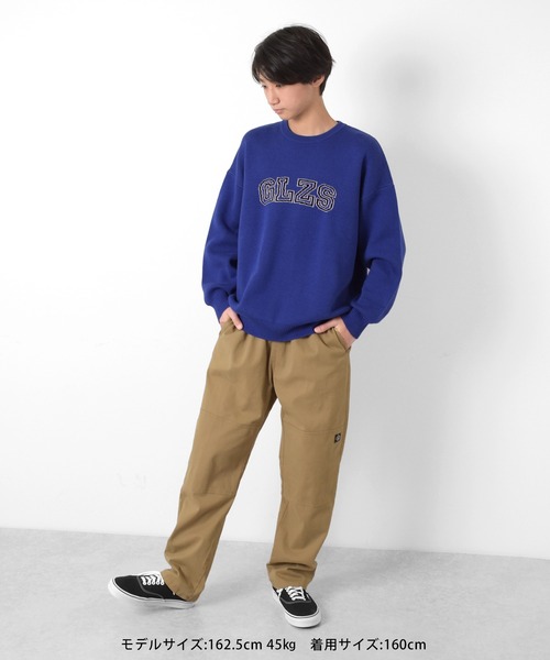 GLAZOS(グラソス)の「ジャガード編み・ロゴニット【マシンウォッシャブル】(ニット/セーター・キッズ・ブルー/エンジ・140cm/150cm/160cm/170cm)」の6枚目の写真