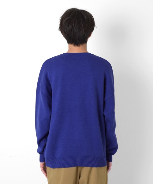 GLAZOS(グラソス)の「ジャガード編み・ロゴニット【マシンウォッシャブル】(ニット/セーター・キッズ・ブルー/エンジ・140cm/150cm/160cm/170cm)」の11枚目の写真