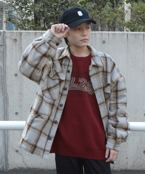 GLAZOS(グラソス)の「ジャガード編み・ロゴニット【マシンウォッシャブル】(ニット/セーター・キッズ・ブルー/エンジ・140cm/150cm/160cm/170cm)」の8枚目の写真