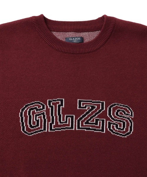 GLAZOS(グラソス)の「ジャガード編み・ロゴニット【マシンウォッシャブル】(ニット/セーター・キッズ・ブルー/エンジ・140cm/150cm/160cm/170cm)」の12枚目の写真