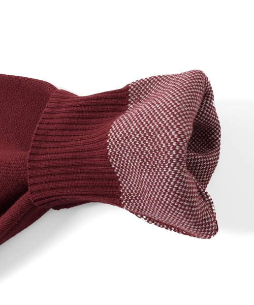 GLAZOS(グラソス)の「ジャガード編み・ロゴニット【マシンウォッシャブル】(ニット/セーター・キッズ・ブルー/エンジ・140cm/150cm/160cm/170cm)」の13枚目の写真