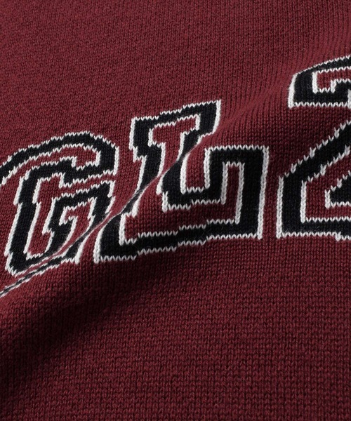 GLAZOS(グラソス)の「ジャガード編み・ロゴニット【マシンウォッシャブル】(ニット/セーター・キッズ・ブルー/エンジ・140cm/150cm/160cm/170cm)」の15枚目の写真