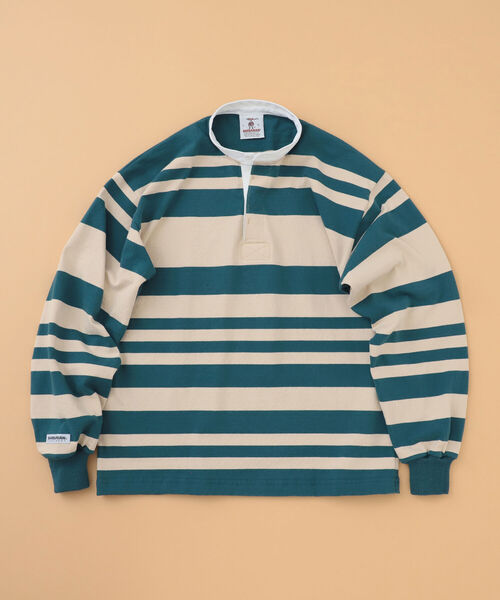 Barbarian(バーバリアン)の「BARBARIAN × BEAMS LIGHTS / 別注 ヘンリーネック ラガーシャツ 23(シャツ/ブラウス・メンズ・ネイビー/ブラック×ホワイト/ライトブラウン・LARGE/X-LARGE/MEDIUM)」の15枚目の写真
