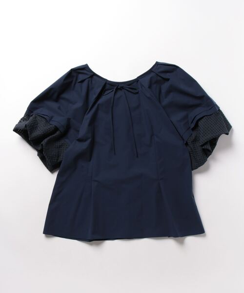 Re.Verofonna(ヴェロフォンナ)の「2WAYネックバルーン袖ブラウス(シャツ/ブラウス・レディース・ホワイト/ラベンダー/ネイビー・MEDIUM)」の10枚目の写真