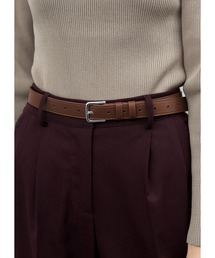 STYLE DELI（スタイルデリ）の「25mmスクエアオフバックルレザーベルト／SV金具（ベルト）」