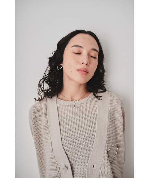 THEATRE PRODUCTS(シアタープロダクツ)の「メタルハートフレームイヤリング(イヤリング・レディース・ゴールド/シルバー・FREE)」の4枚目の写真