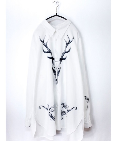 0658（ゼロロクゴーハチ）の「0658/ゼロロクゴーハチ/Tattoo art shirt（シャツ/ブラウス・レディース・ホワイト・F）」の2枚目の写真