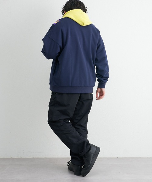 CIAOPANIC TYPY（チャオパニックティピー）の「【GEM SPORTSWEAR/ジェムスポーツウェア】ラインリブ切替スウェットスタジャン（スタジャン・メンズ・グレー/ブルー・ONE SIZE）」の22枚目の写真