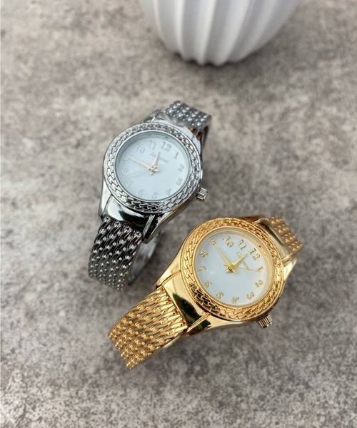 Three Four Time(スリーフォータイム)の「チェーン風バングルウォッチ / 時計(アナログ腕時計・レディース・シルバー/ゴールド・FREE)」の7枚目の写真