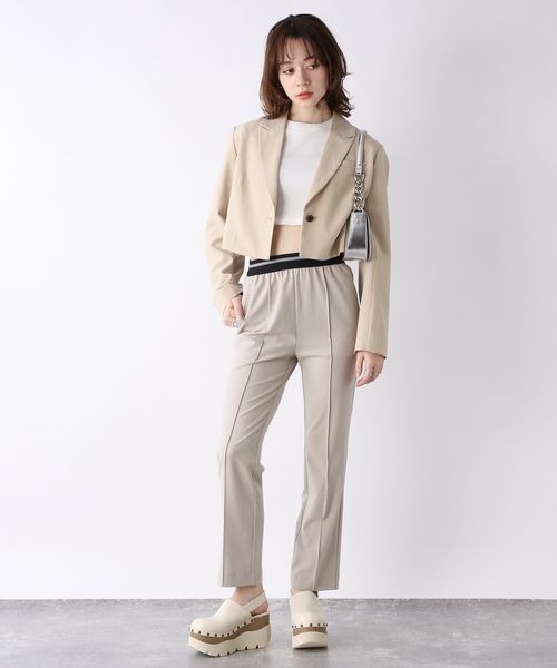 JEANASIS（ジーナシス）の「ウエストラインイージーパンツ/188295