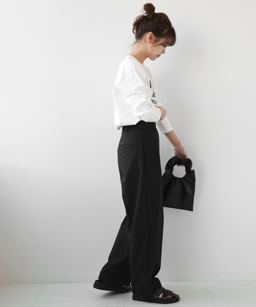 JOURNAL STANDARD relume(ジャーナルスタンダード レリューム)の「PARKINGロゴロングスリーブTEE(Tシャツ/カットソー・レディース・ホワイト/ホワイト系その他・FREE)」の16枚目の写真