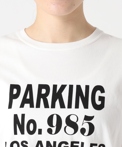JOURNAL STANDARD relume(ジャーナルスタンダード レリューム)の「PARKINGロゴロングスリーブTEE(Tシャツ/カットソー・レディース・ホワイト/ホワイト系その他・FREE)」の4枚目の写真
