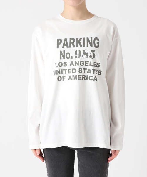 JOURNAL STANDARD relume(ジャーナルスタンダード レリューム)の「PARKINGロゴロングスリーブTEE(Tシャツ/カットソー・レディース・ホワイト/ホワイト系その他・FREE)」の12枚目の写真