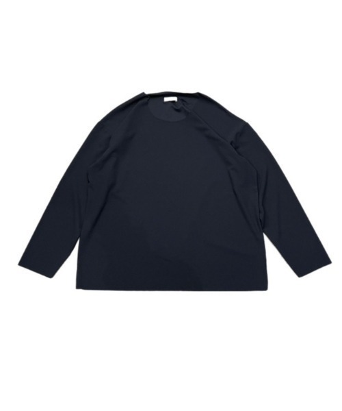 Chikashitsu +(チカシツプラス)の「ストリートファッション Chikashitsu + チカシツプラス U neck long sleeve オーバーサイズ ロンT 長袖Tシャツ UネックロンT(Tシャツ/カットソー・メンズ・チャコールグレー/ブラック/ホワイト・ONE SIZE)」の7枚目の写真