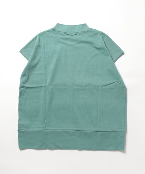 e-zakkamania stores（イーザッカマニアストアーズ）の「フレンチスリーブ スタンドカラープルオーバー（Tシャツ/カットソー・レディース・ブラック/エメラルド/グレイッシュベージュ・M）」の16枚目の写真