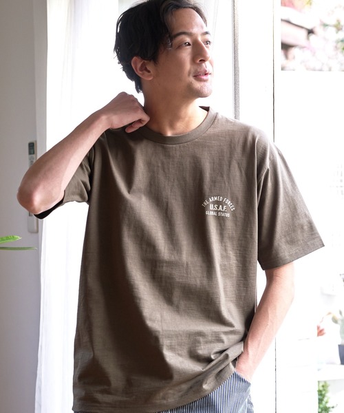 LB/S （エルビーエス）の「汗染みの目立ちにくいTシャツ ZEROSTAIN ゼロステイン　撥水性　UVカット スラブプリント バックプリント　Tシャツ（Tシャツ/カットソー・メンズ・ブラック/その他/ネイビー/その他1/その他2/ブラック系その他/アイボリー/カーキ・SMALL/MEDIUM/LARGE/X-LARGE）」の5枚目の写真