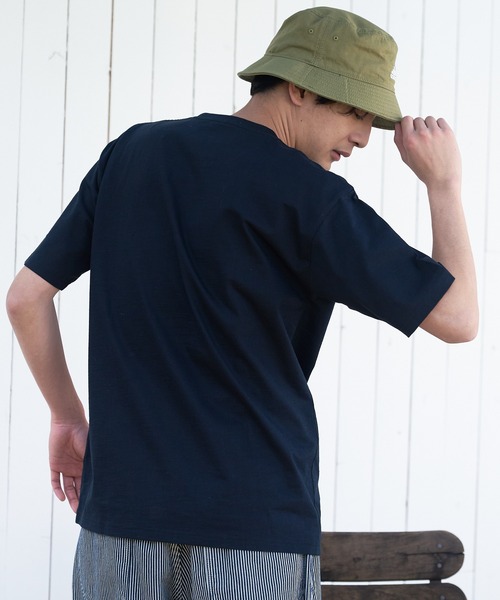 LB/S （エルビーエス）の「汗染みの目立ちにくいTシャツ ZEROSTAIN ゼロステイン　撥水性　UVカット スラブプリント バックプリント　Tシャツ（Tシャツ/カットソー・メンズ・ブラック/その他/ネイビー/その他1/その他2/ブラック系その他/アイボリー/カーキ・SMALL/MEDIUM/LARGE/X-LARGE）」の11枚目の写真