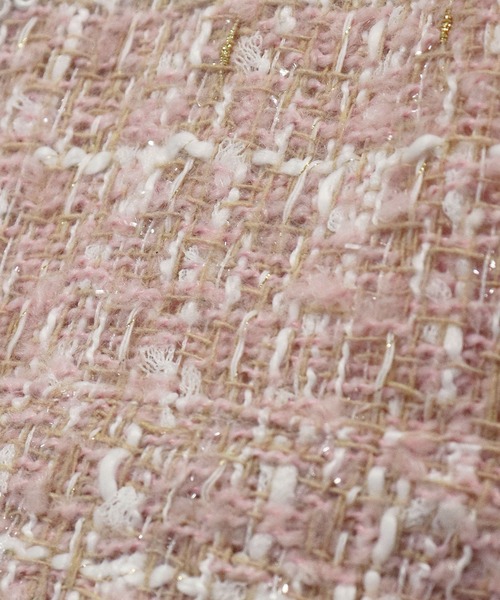 TITTY&CO.(ティティーアンドコー)の「【TITTY&CO.】ノーカラーツイードジャケット(ノーカラージャケット・レディース・ホワイト/ピンク系その他・FREE)」の12枚目の写真