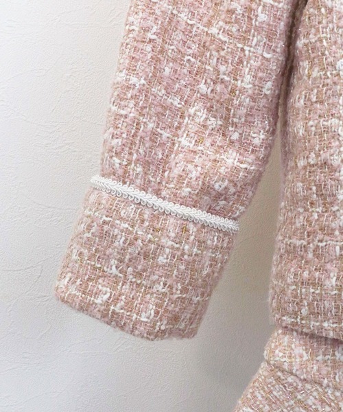 TITTY&CO.(ティティーアンドコー)の「【TITTY&CO.】ノーカラーツイードジャケット(ノーカラージャケット・レディース・ホワイト/ピンク系その他・FREE)」の18枚目の写真