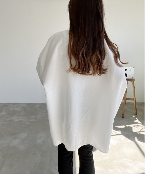 Nana(ナナ)の「ベーシックオーバーシャツ(シャツ/ブラウス・レディース・ホワイト/ブラック・FREE)」の13枚目の写真