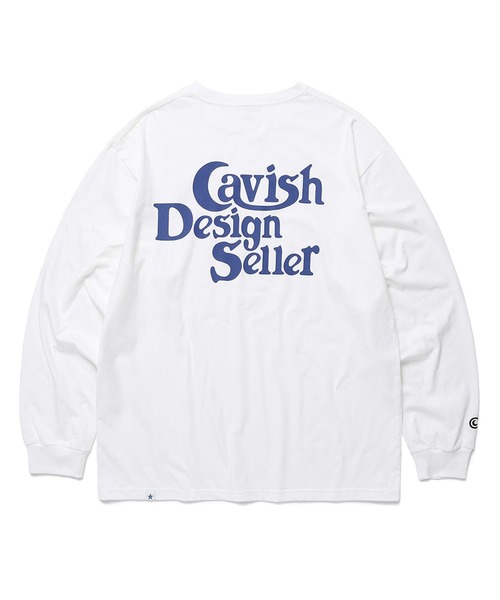 Cavish（カビシ）の「【UNISEX】CAVISH／セラーロゴ長袖Tシャツ 2197533（Tシャツ/カットソー・レディース・ピンク/ホワイト/ブラック・LARGE/SMALL/MEDIUM）」の2枚目の写真