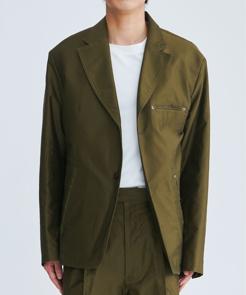 STUDIOUS(ステュディオス)の「【COGNOMEN/コグノーメン】RE-TRADITION JACKET(テーラードジャケット・メンズ・ブラック/カーキ・MEDIUM/LARGE)」の14枚目の写真