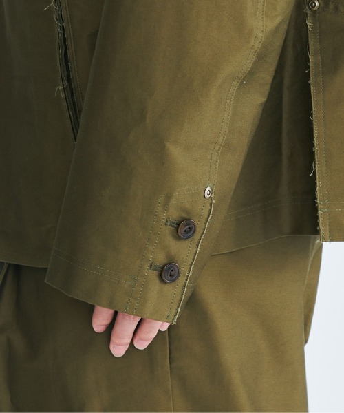 STUDIOUS(ステュディオス)の「【COGNOMEN/コグノーメン】RE-TRADITION JACKET(テーラードジャケット・メンズ・ブラック/カーキ・MEDIUM/LARGE)」の6枚目の写真
