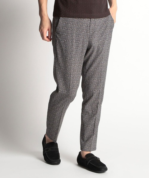 HIDEAWAYS NICOLE(ハイダウェイニコル)の「3Dメッシュサッカーパンツ(スラックス・メンズ・ネイビー/チェック/グレー/ブラック・SMALL/MEDIUM/LARGE/X-LARGE)」の1枚目の写真