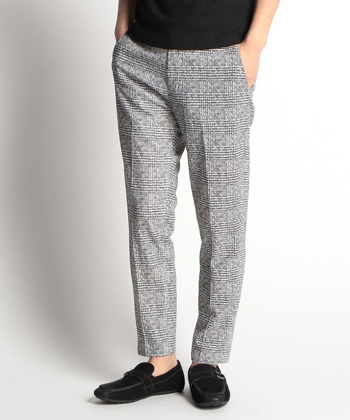 HIDEAWAYS NICOLE(ハイダウェイニコル)の「3Dメッシュサッカーパンツ(スラックス・メンズ・ネイビー/チェック/グレー/ブラック・SMALL/MEDIUM/LARGE/X-LARGE)」の4枚目の写真