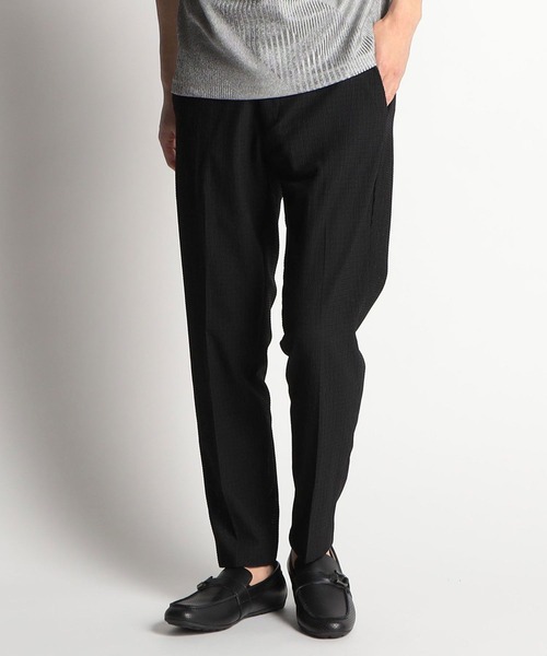 HIDEAWAYS NICOLE(ハイダウェイニコル)の「3Dメッシュサッカーパンツ(スラックス・メンズ・ネイビー/チェック/グレー/ブラック・SMALL/MEDIUM/LARGE/X-LARGE)」の2枚目の写真