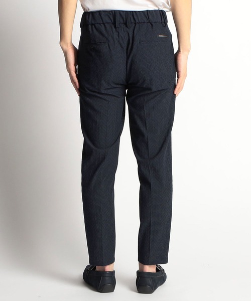 HIDEAWAYS NICOLE(ハイダウェイニコル)の「3Dメッシュサッカーパンツ(スラックス・メンズ・ネイビー/チェック/グレー/ブラック・SMALL/MEDIUM/LARGE/X-LARGE)」の6枚目の写真